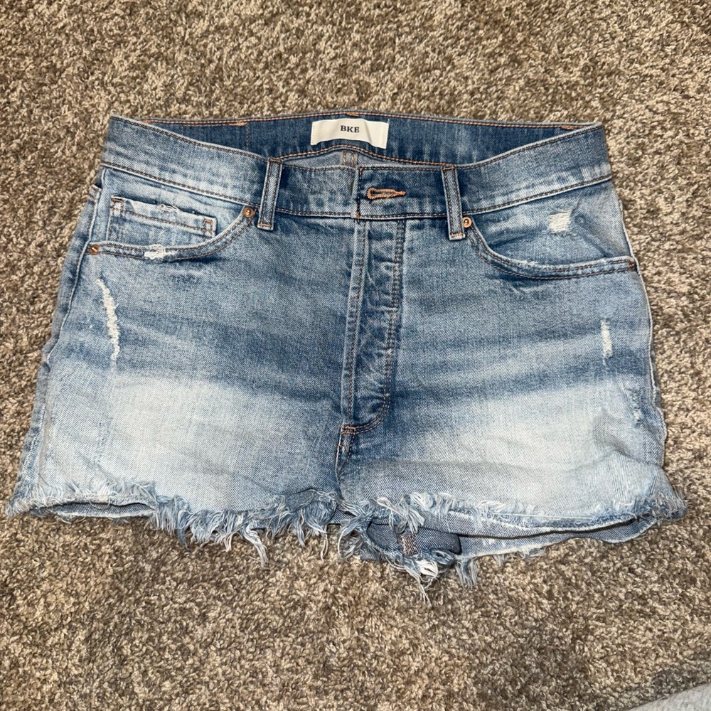 BKE Light Blue Denim Shorts
